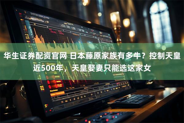 华生证券配资官网 日本藤原家族有多牛？控制天皇近500年，天皇娶妻只能选这家女